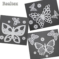 Заготовка для декорирования Бабочки ажурные №1 43см мод.13377 (3шт) (пенопласт пористый)