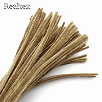 Проволока "Синель" RS для творчества d-6мм 30см (100шт) цв.119 бежевый