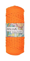 Шнур для вязания Arachna "Cord Bright" (210гр*100м) цв.503 оранжевый неон