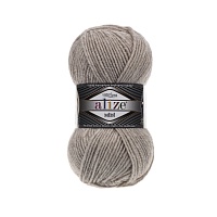 Пряжа Alize "Super Lana Midi" (100гр) цв.152 бежевый меланж 