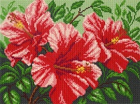 Рисунок на канве МП №1008 "Суданская роза" 28х37см