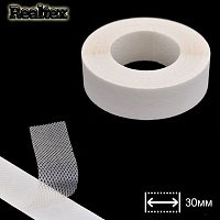Сетка клеевая на бумаге  30мм Realtex (45,7м) цв.белый