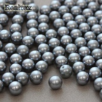 Бусины без отверстия Реалтекс 6мм 100гр цв.29 серый