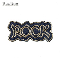 Термоаппликации джинсовые  Реалтекс 2835 "ROCK" (10шт) цв.синий