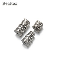 Застежка для бижутерии  "Реалтекс" R-5 винт 4*8мм (50шт) цв.никель