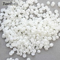 Полу-бусы Realtex  3мм (500гр) цв.33 белый 