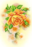 Рисунок на шелке МП №4117 "Чайная роза" 37х49см