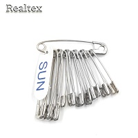 Булавки английские "Realtex" SUN MIX №0-1-2 цв.никель 