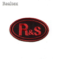  Термоаппликации Реалтекс 2718 "R & S" цв.черный/красный