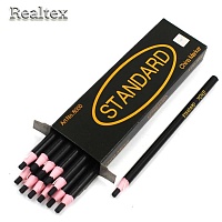 Карандаш Realtex самозатачивающийся, меловой цв.черный