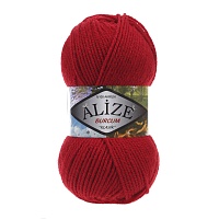 Пряжа Alize "Burcum Klasik" (100гр) цв.106 красный