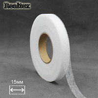  Паутинка 15мм Realtex (64м) цв.белый 