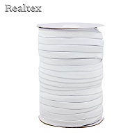 Резинка тканая Realtex  УЛЬТРА 10мм (91,5м) (Тайвань) цв.белый
