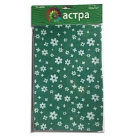 Фетр с рисунком 1мм "Цветочки" YF 664 (5шт) цв.зеленый