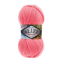 Пряжа Alize "Burcum Klasik" (100гр) цв.170 темный коралл