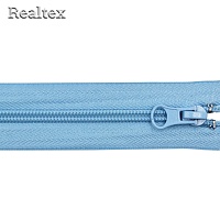 Молния витая Т.5 50см разъемная цв.184С голубой  