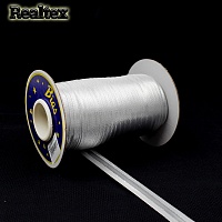  Косая бейка металлизированная Реалтекс (65,8м) цв.серебро