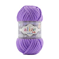 Пряжа Alize "Velluto" (100гр) цв.043 сиреневый