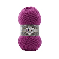 Пряжа Alize "Super Lana Midi" (100гр) цв.209 фкусия
