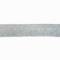 Бахрома Realtex металлизированная 25мм 13-2675 цв.серебро