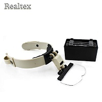 Лупа Realtex для рукоделия MG 81002 с креплением на голову 