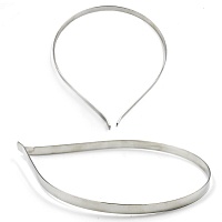 Основа для ободка "Realtex" металл.  7мм (10шт) цв.никель 