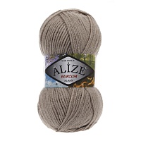 Пряжа Alize "Burcum Klasik" (100гр) цв.167 кофе с молоком 