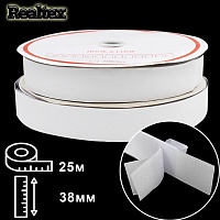 Липучка клеевая Realtex  38мм (25м) цв.белый