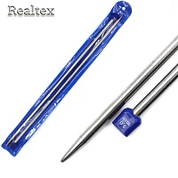 Спицы прямые металл Realtex № 7,0 мм 35см