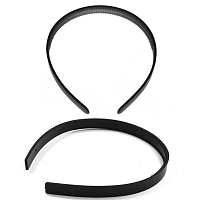 Основа для ободка "R" пластик 15мм c зубчиками (2шт) цв.черный 