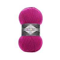 Пряжа Alize "Super Lana Midi" (100гр) цв.149 фуксия