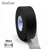  Паутинка  40мм Realtex (64м) цв.черный 