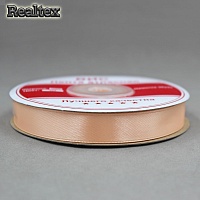 Лента атласная 12мм Realtex (27,4м) цв.029 персиковый