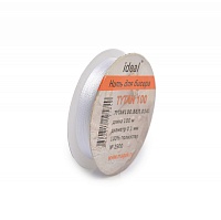 Нить для бисера IDEAL "Tytan 100" (кат) (10шт*100м) цв.белый