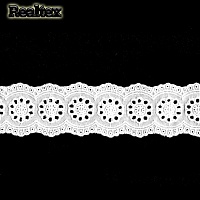 Шитье 45мм TBY 1137 х/б цв.01 белый 