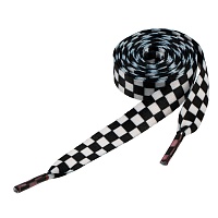 Шнурки 10мм SHL-01/10 (5пар) цв.05 чёрный/белый (шахматы)