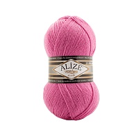 Пряжа Alize "Super Lana Klasik" (100гр) цв.178 темно-розовый
