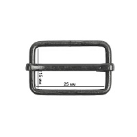 Шлевка металлическая 25х15х2,3мм TSW цв.оксид 