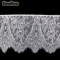  Кружево Realtex "реснички" 250мм DSM 78618 цв.белый