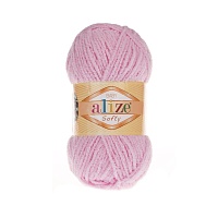 Пряжа Alize "Softy baby" (250гр) цв.185 розовый