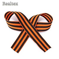 Лента "Георгиевская" ш.35мм Premium термонарезка, дл.50см