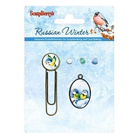 Набор брадсов  со скрепкой "Русская зима" SCB 341016