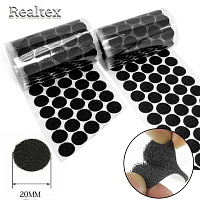 Липучка клеевая Realtex "Точки" 20мм (1м) (230шт) цв.чёрный