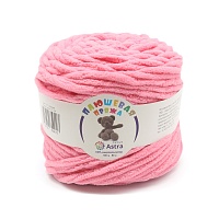 Пряжа Астра "Плюшевая" (100%полиэстер) (2*100гр*80м) цв.112 розовый 