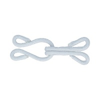 Крючок шубный TF-02 "Gamma" обтяжной 36мм (3шт) цв.белый