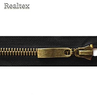 Молния металл Т.8 1замок 75см антик разъемная цв.черный