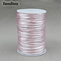 Шнур круглый атласный  Реалтекс 2мм (91.5м) цв.021 светло-розовый