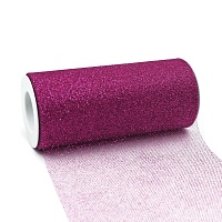 Фатин с глиттером средней жесткости RS ш.150мм цв.19 малиновый