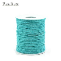 Шнур льняной для рукоделия Реалтекс 2мм цв.бирюзовый