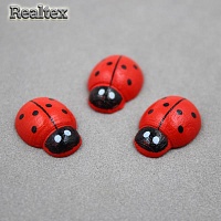 Набор деревянных элементов  Realtex R 22- 5 14*19мм "Божья коровка"